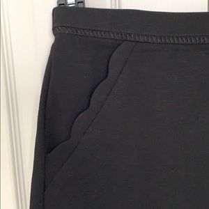 Black scalloped skirt